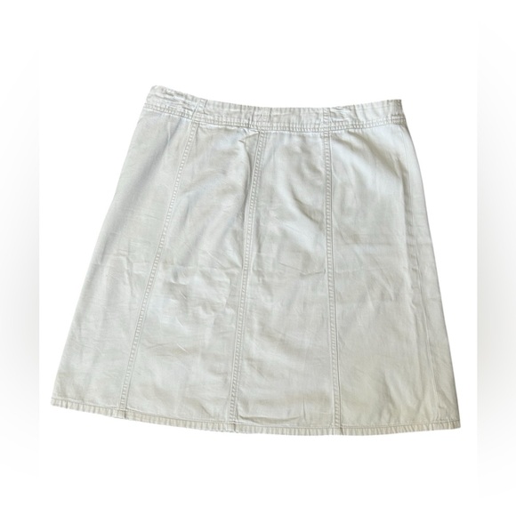 Eddie Bauer Y2K Stylish Women's Skirt Set Soft Army Green and Cream size 12 - Picture 10 of 12